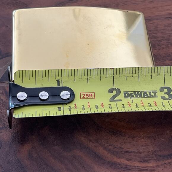 Vintage Belt Buckle USMC Vintage Gold Tone - Picture 6 of 7